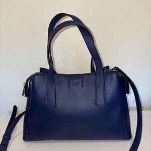 GUESS 1981 Trudy Girlfriend Satchel Navy Blue